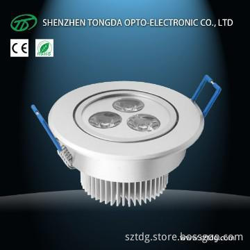 ShenZhen Factory 3W LED Commercial Down Lamp,CE ROHS
